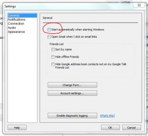 UnCheck the auto startup option UnCheck the auto startup option