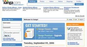 Xanga home page Xanga home page
