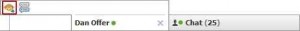 facebook chat emoticon button