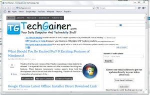 TechGainer from Safari on PC