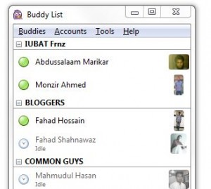 Online facebook friends in pidgin