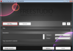 select video files in free youtube uploader
