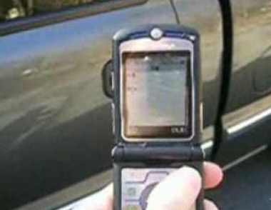 Unlock car with cell phone sms