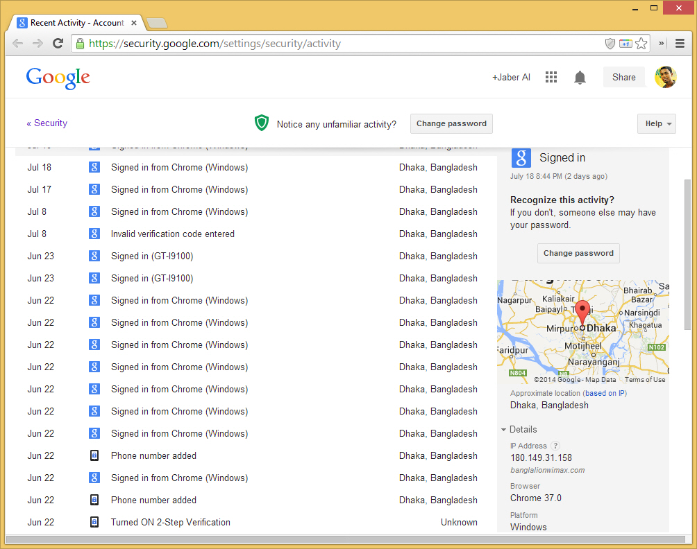 How to View Your Gmail or Google Account Recent Logins and Activity