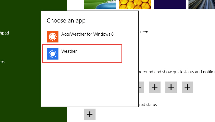 Choose lock screen app