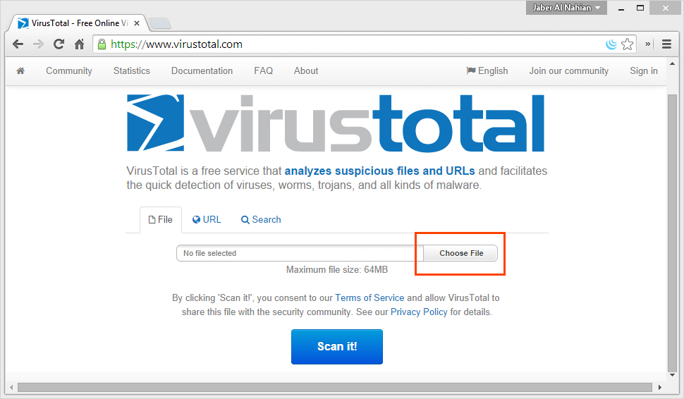 virustotal.com scanner