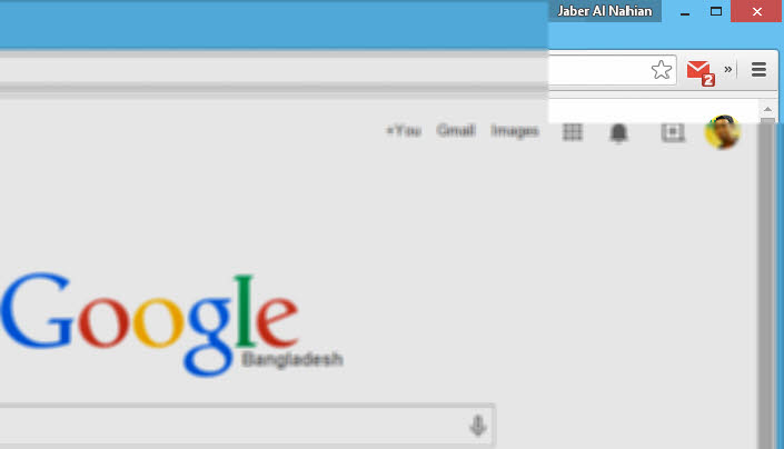 Number of new emails in Chrome Toolbar