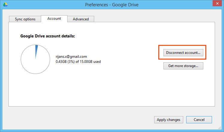 Disconnect Account