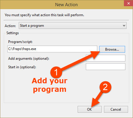 Create new action