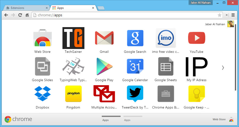 Chrome app for website shortcut