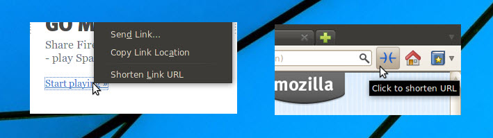 Firefox URL Shortener Add-ons