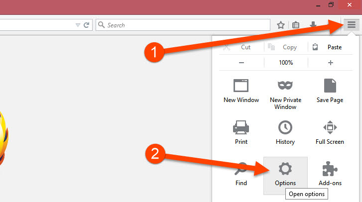 Firefox Options