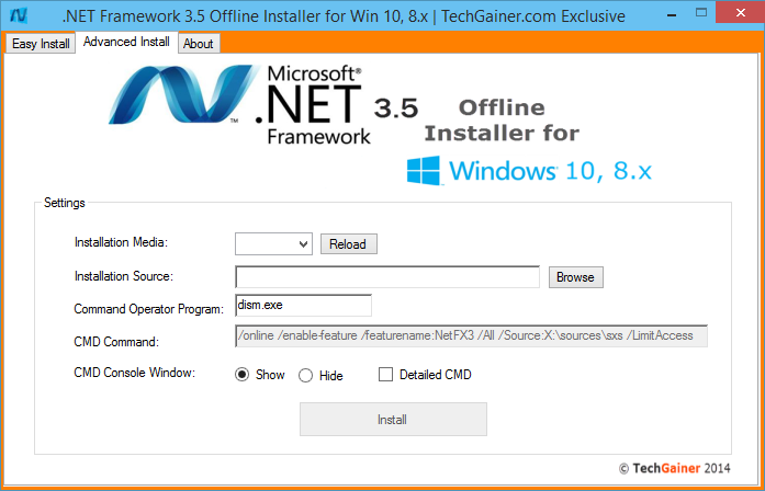 Advanced Installer part of .NET Framework Installer