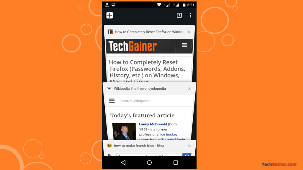 Chrome tabs appearing in Chrome tab switcher