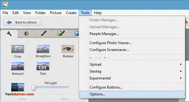 Picasa Toolbar Tool