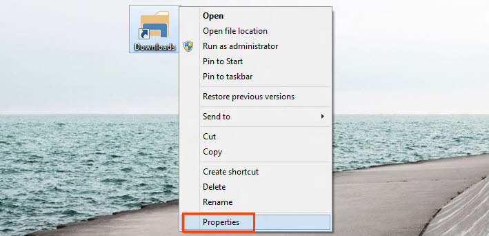Shortcut Properties