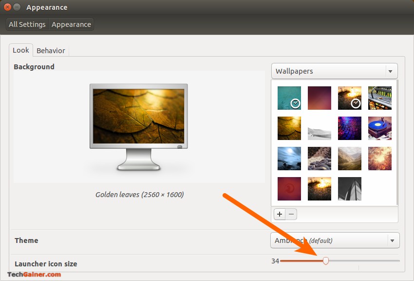 Edit Launcher Icon Size