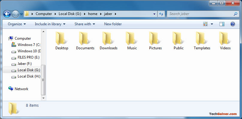 Access Linux user documents from Windows