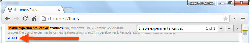 Enable experimental canvas features