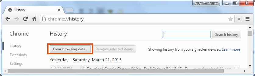 Chrome History