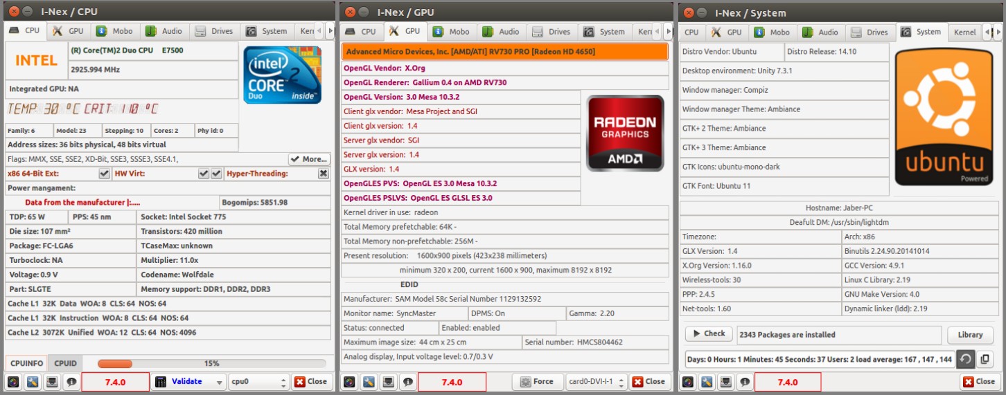 I-Nex on Ubuntu Linux