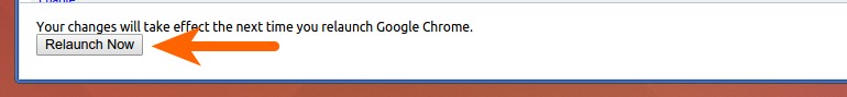 Relaunch Chrome